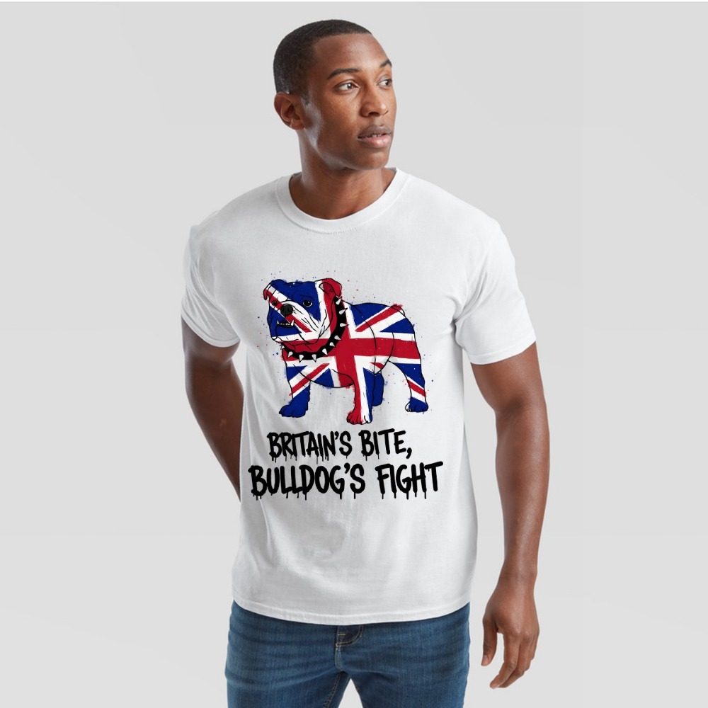 Street Fashion Uk - Union Jack Bulldog T-Shirt British Great