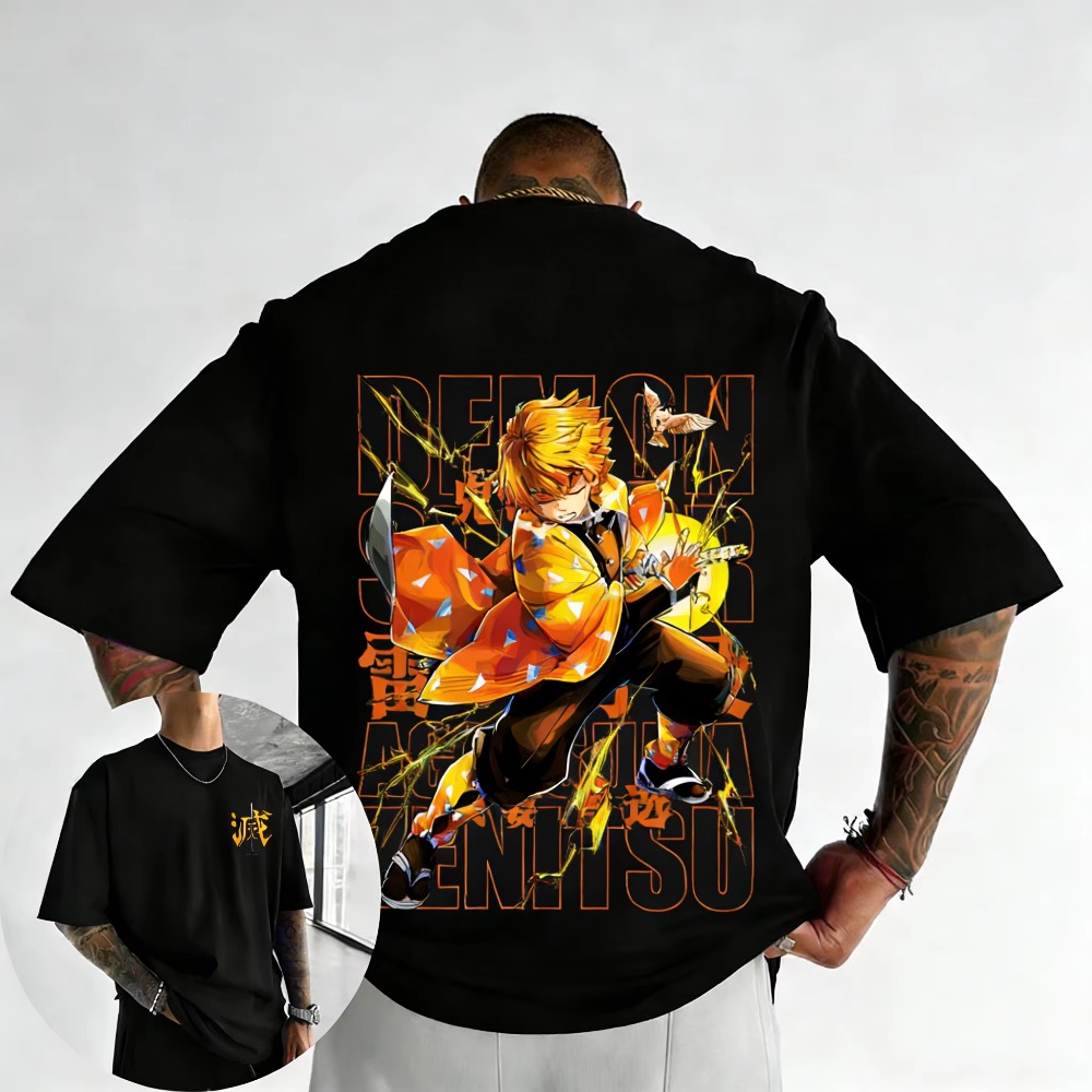 Street Fashion In Japan - Plus Size Demon Slayer Summer Anime