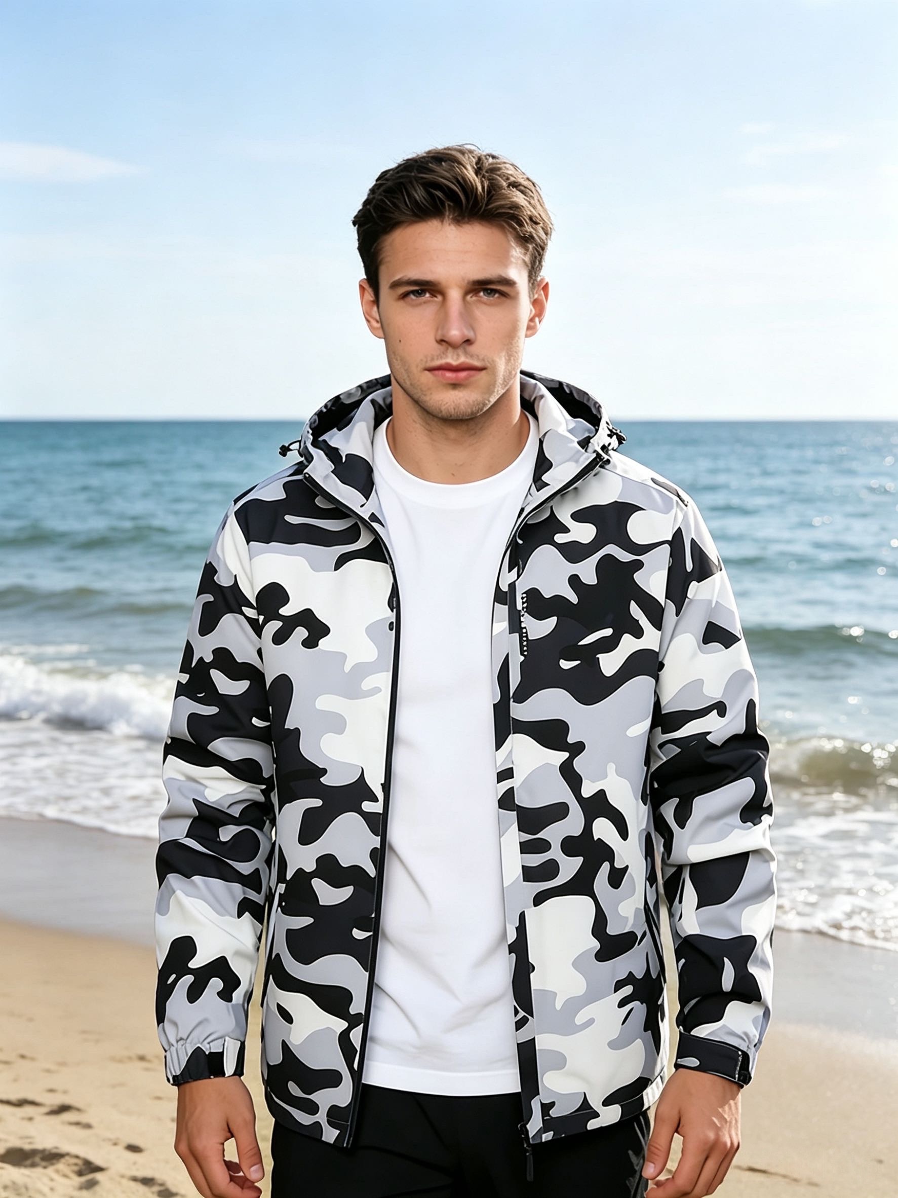 Windbreak Shell Jacket - Men's Lightweight Clothing Windbreaker Outdoor Sports