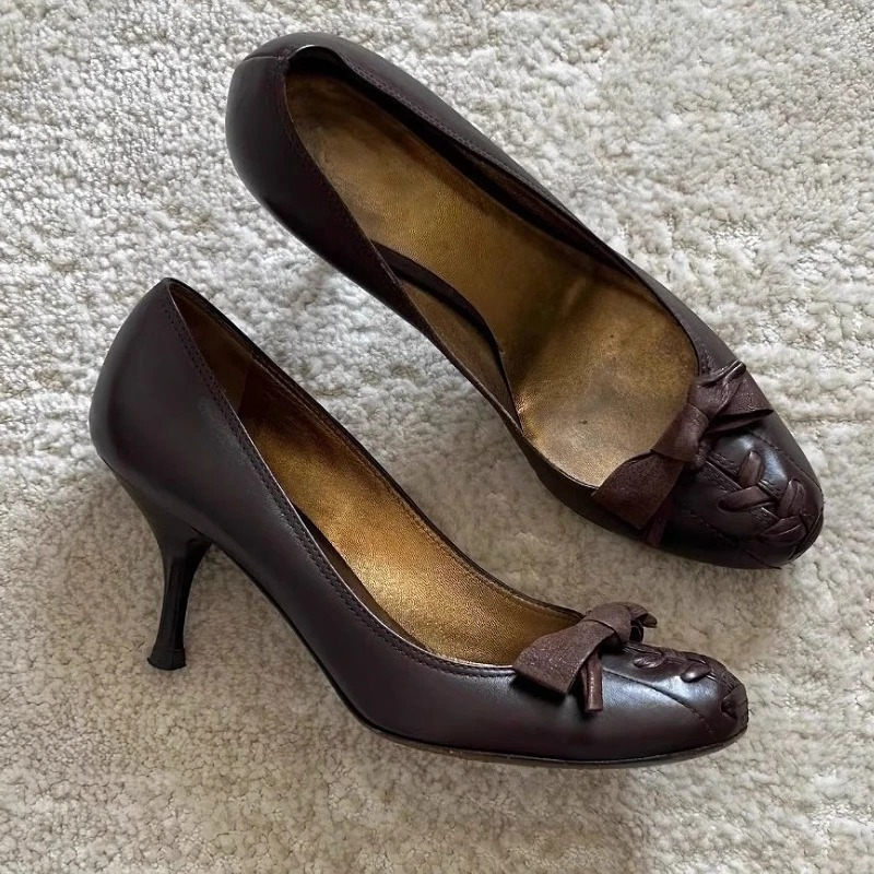 Street Fashion Brand - Fashion Designe Women Pumps Retro Round