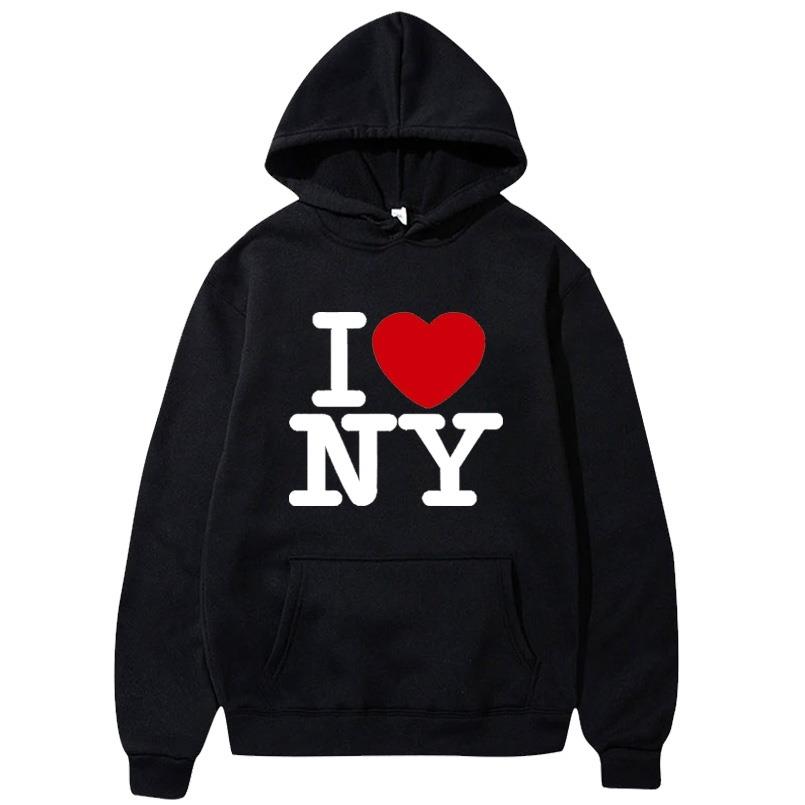 Street Fashion In New York - I Love New York. Trendy Printed