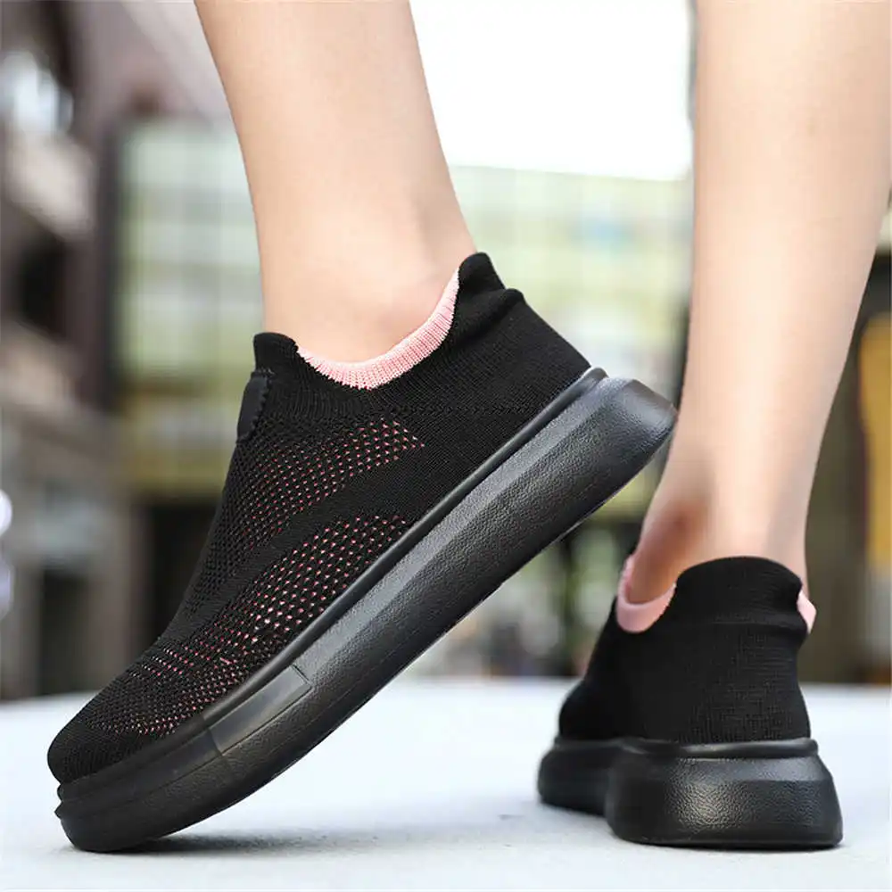 Guangzhou Street Fashion - Platform Stockings Brown Shoes For Woman