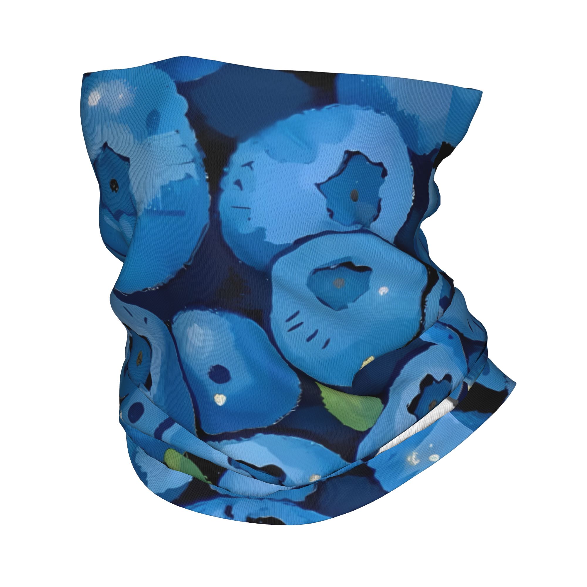 Balaclava Face Mask - Fruit Print blueberry with white rabbit