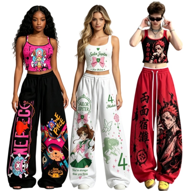 Street Fashion In Japan - Hot Men/Women Japanese Anime Print 2