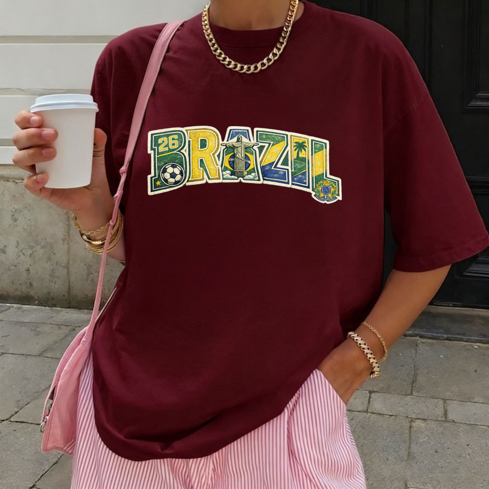 Brazil 2026 Soccer Tee Retro F - đánh giá và giá Street Fashion Brazil