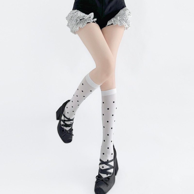 Spring Autumn Ultra Thin Polka - đánh giá và giá Japanese Street Fashion Female
