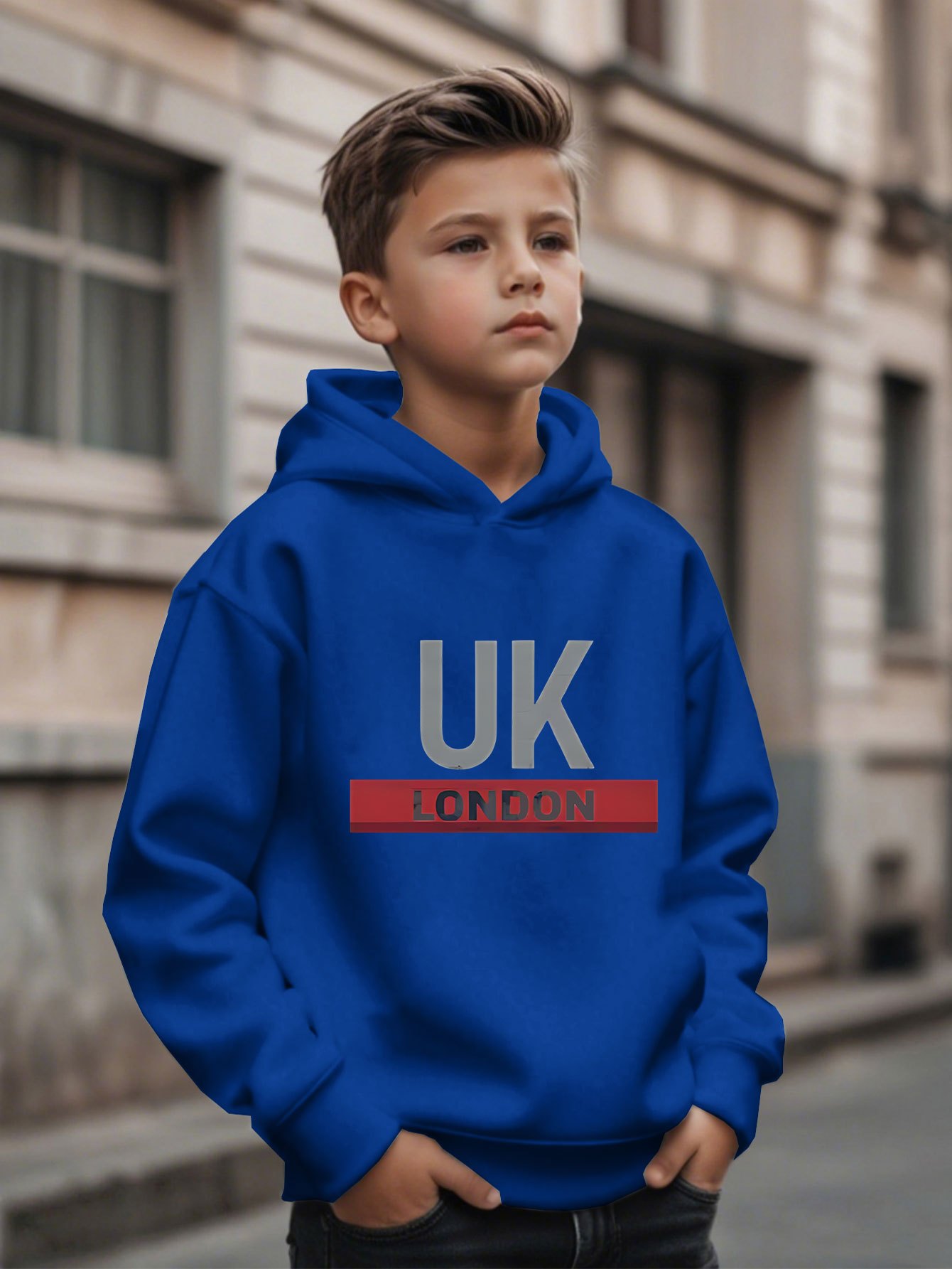 UK London Printed Hoodie Boys' - đánh giá và giá Street Fashion Uk