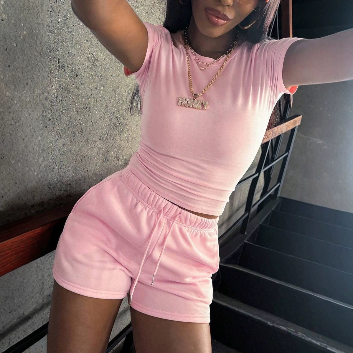Fashion Women's 2-piece Slim F - đánh giá và giá Street Fashion China Girl