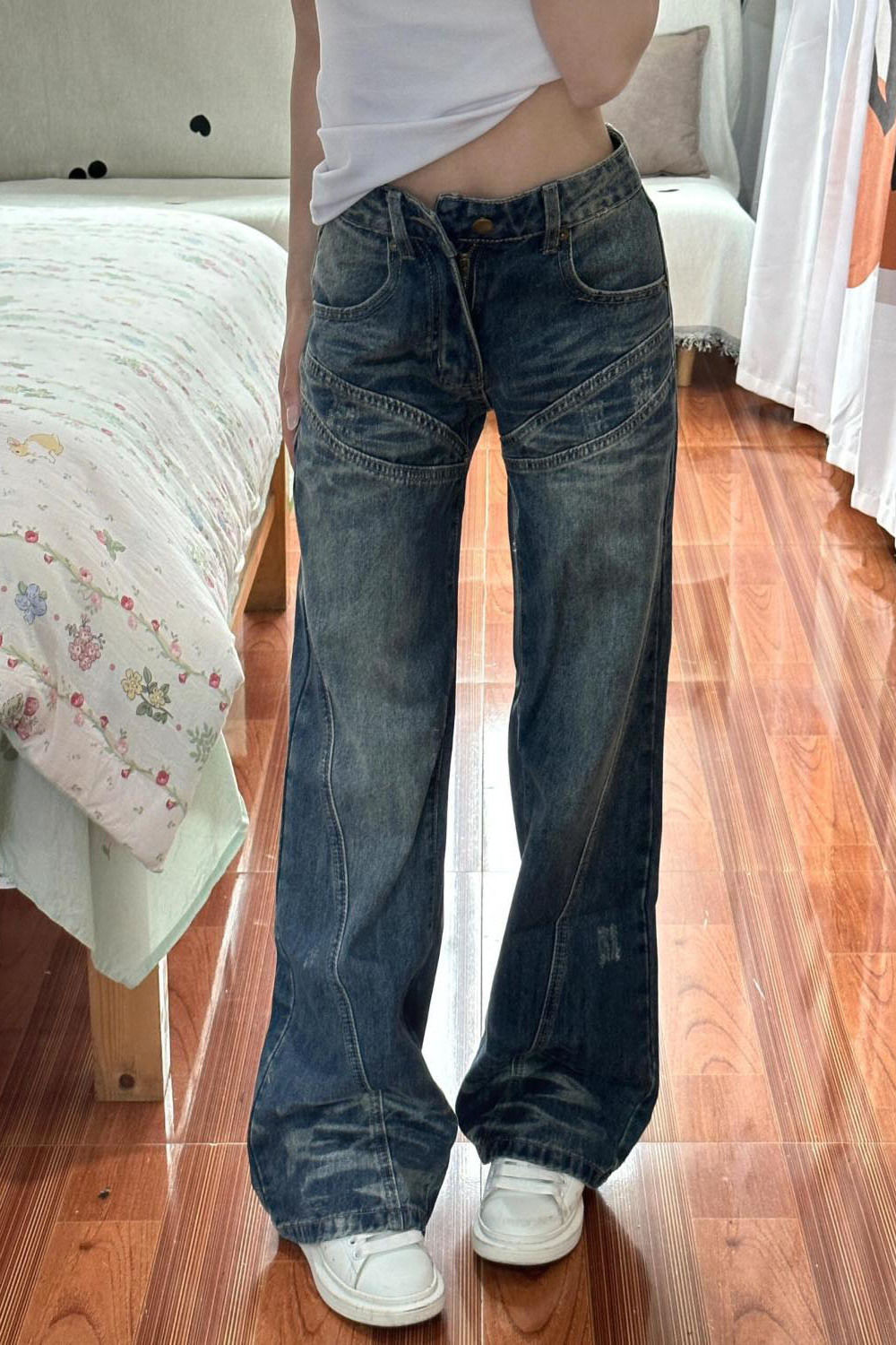 Girls Jeans Japanese Vintage C - đánh giá và giá Japanese Street Fashion Female