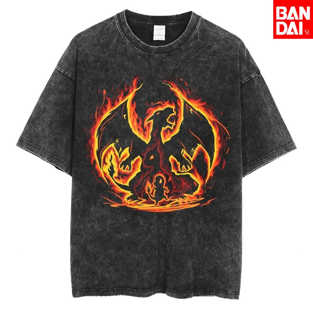 Pokemon Charizard T Shirt Men  - đánh giá và giá Street Fashion In Japan