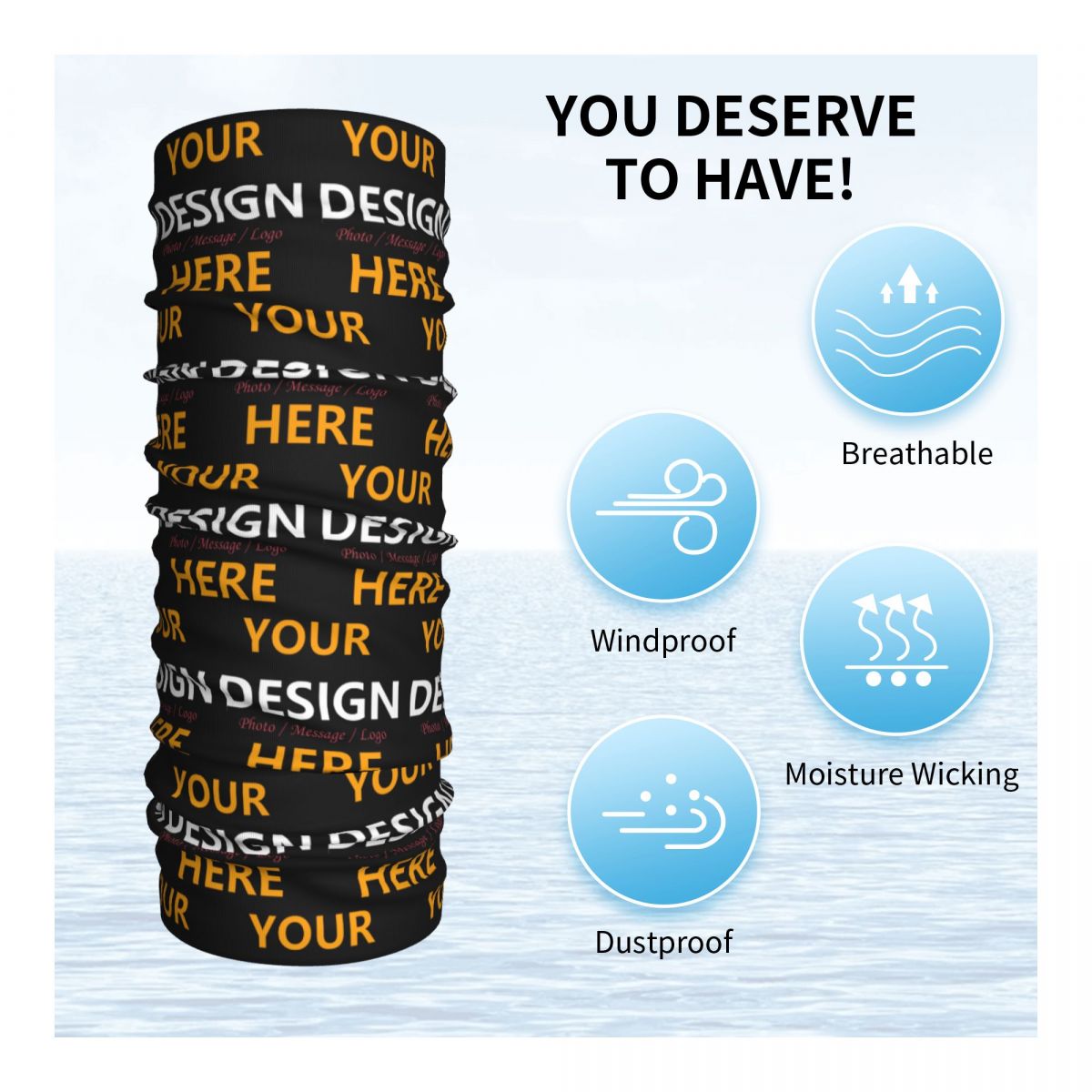 Custom Your Design Here Bandan - đánh giá và giá Balaclava Face Mask