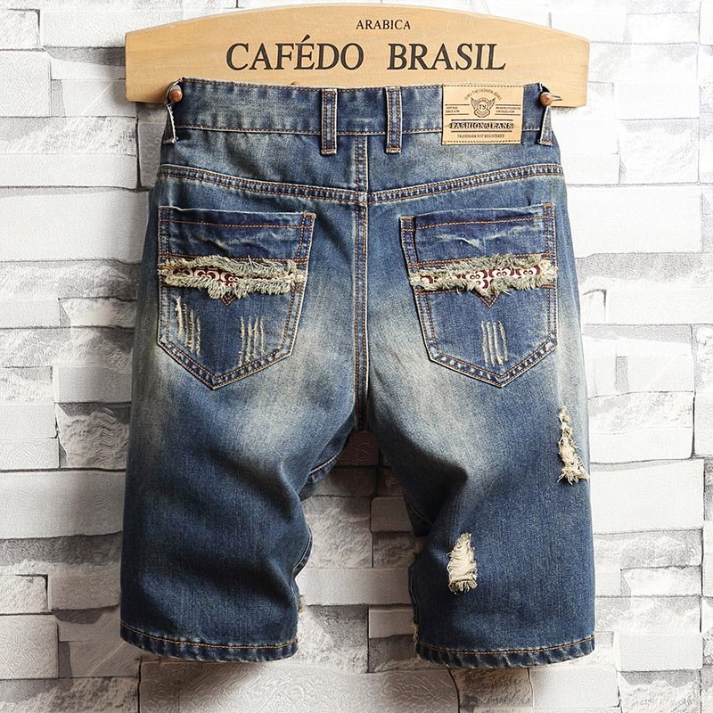 Ripped Hip-hop Denim Shorts Me - đánh giá và giá Street Fashion Hip Hop