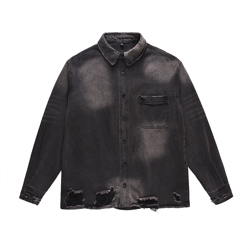 Men's High Street Ripped Jeans - đánh giá và giá Street Fashion Jacket