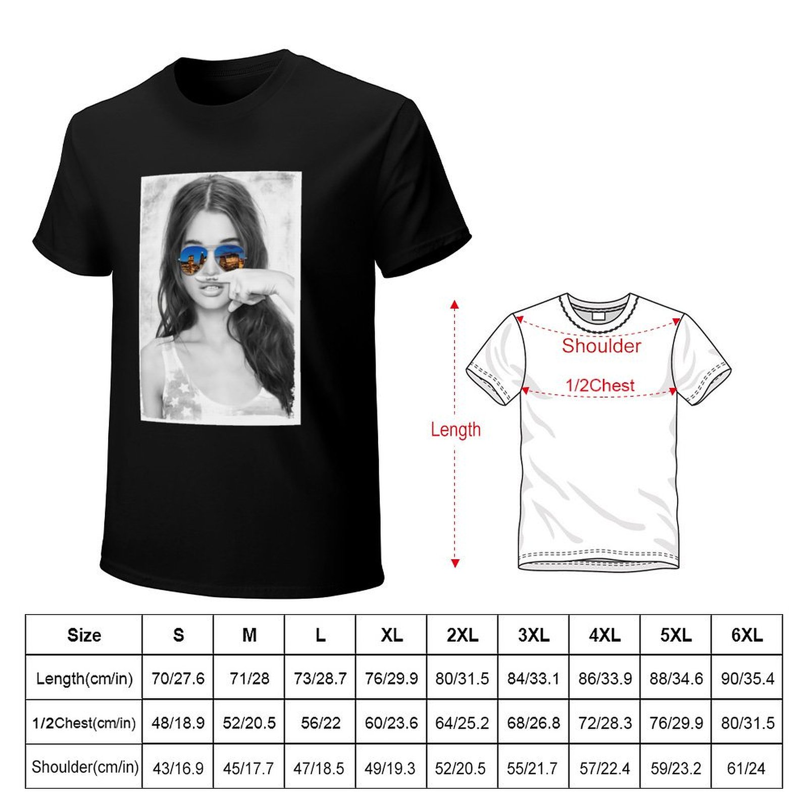 Original Mustache Girl Graphic - đánh giá và giá Street Fashion Co