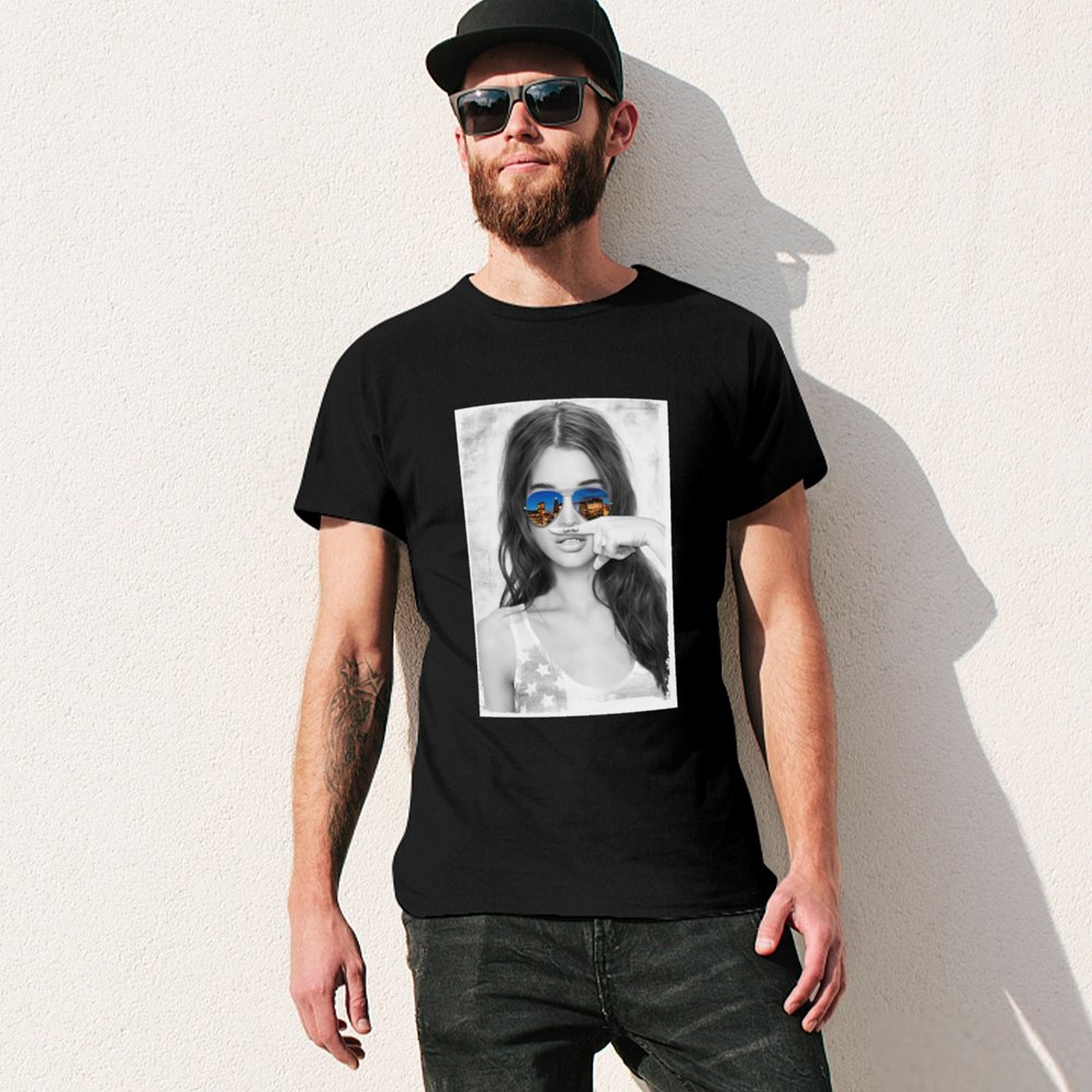 Original Mustache Girl Graphic - đánh giá và giá Street Fashion Co