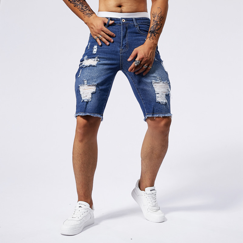 2025 Summer New Men's Ripped D - đánh giá và giá Street Fashion Brand