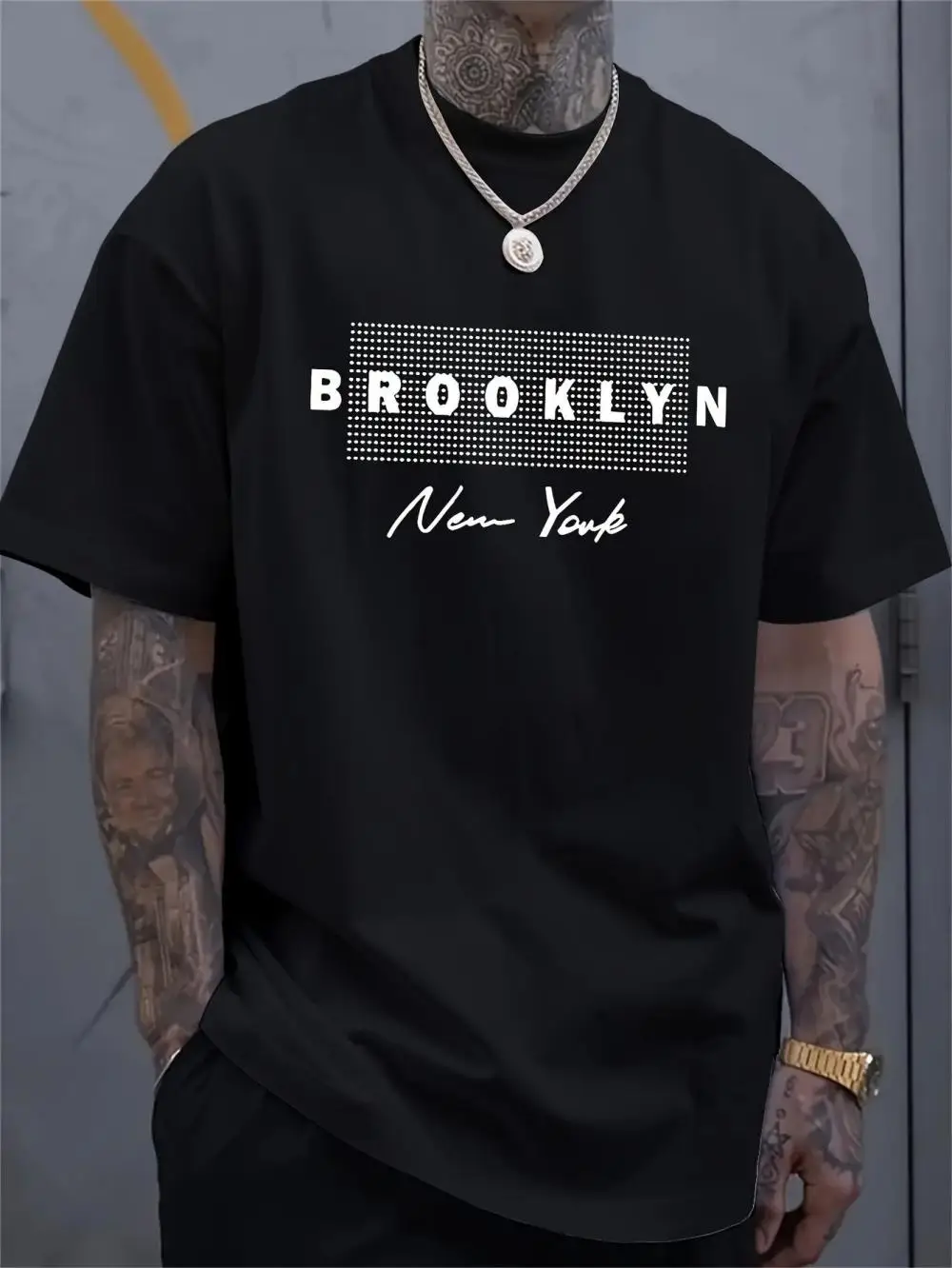 Men's New York Letter Printed  - đánh giá và giá Street Fashion In New York