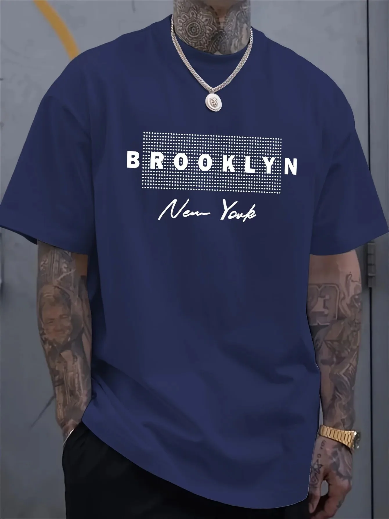 Men's New York Letter Printed  - đánh giá và giá Street Fashion In New York