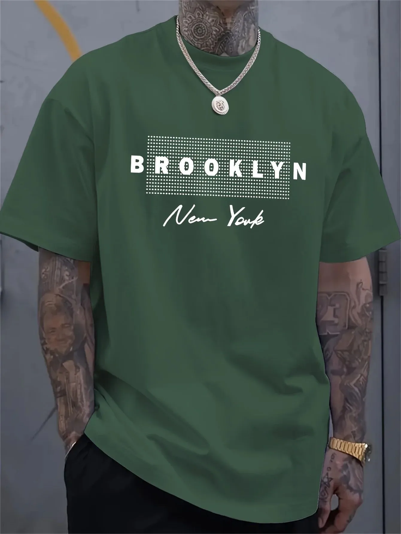 Men's New York Letter Printed  - đánh giá và giá Street Fashion In New York