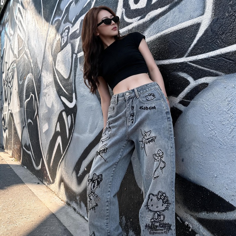 Cute Keiokitty Rhinestone Graf - đánh giá và giá Street Fashion In Japan