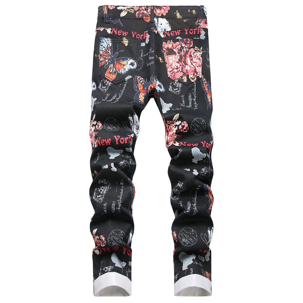 Men Digital Print Jeans Fashio - đánh giá và giá Street Fashion In New York