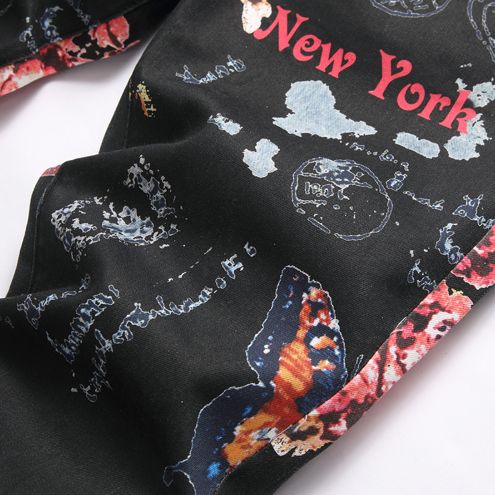 Men Digital Print Jeans Fashio - đánh giá và giá Street Fashion In New York