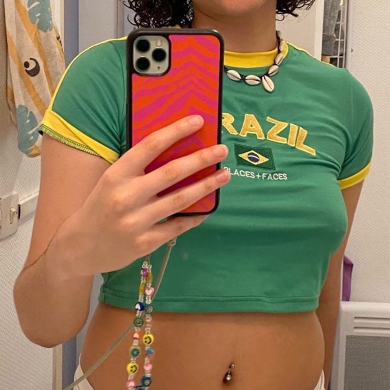 Summer 2023 Women Crop Top Y2k - đánh giá và giá Street Fashion Brazil