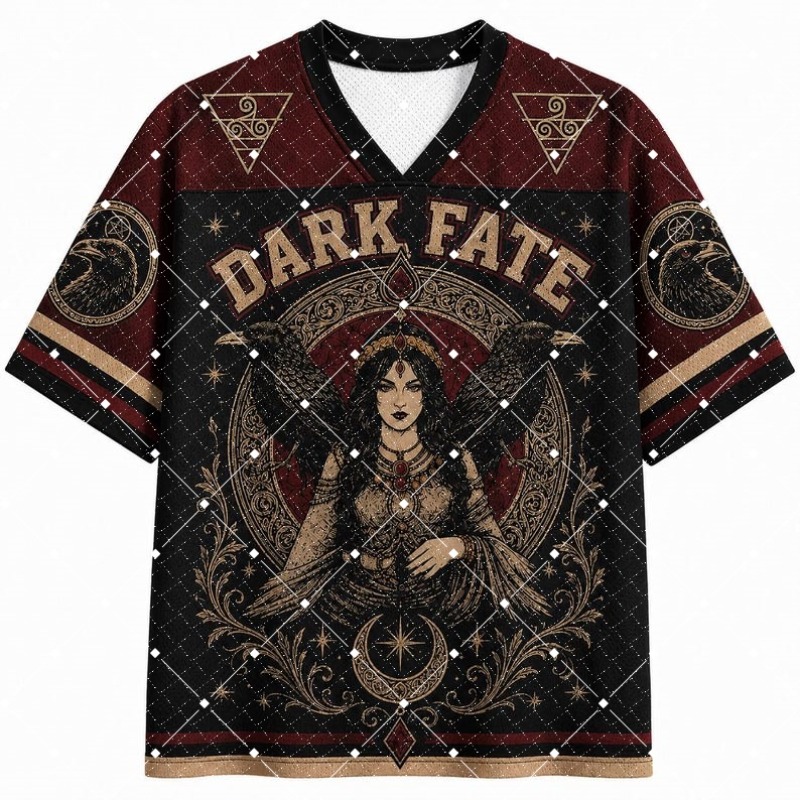 Dark Fate Witch Raven Print V‑ - đánh giá và giá Street Fashion Hip Hop