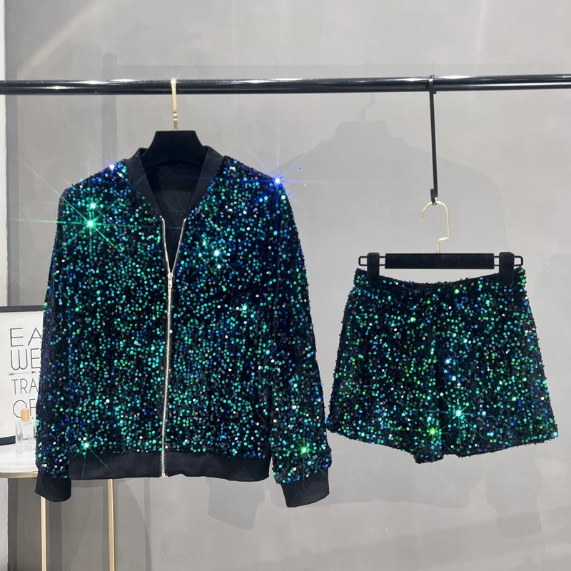 Premium Sequined Coat Women's  - đánh giá và giá Street Fashion Jacket