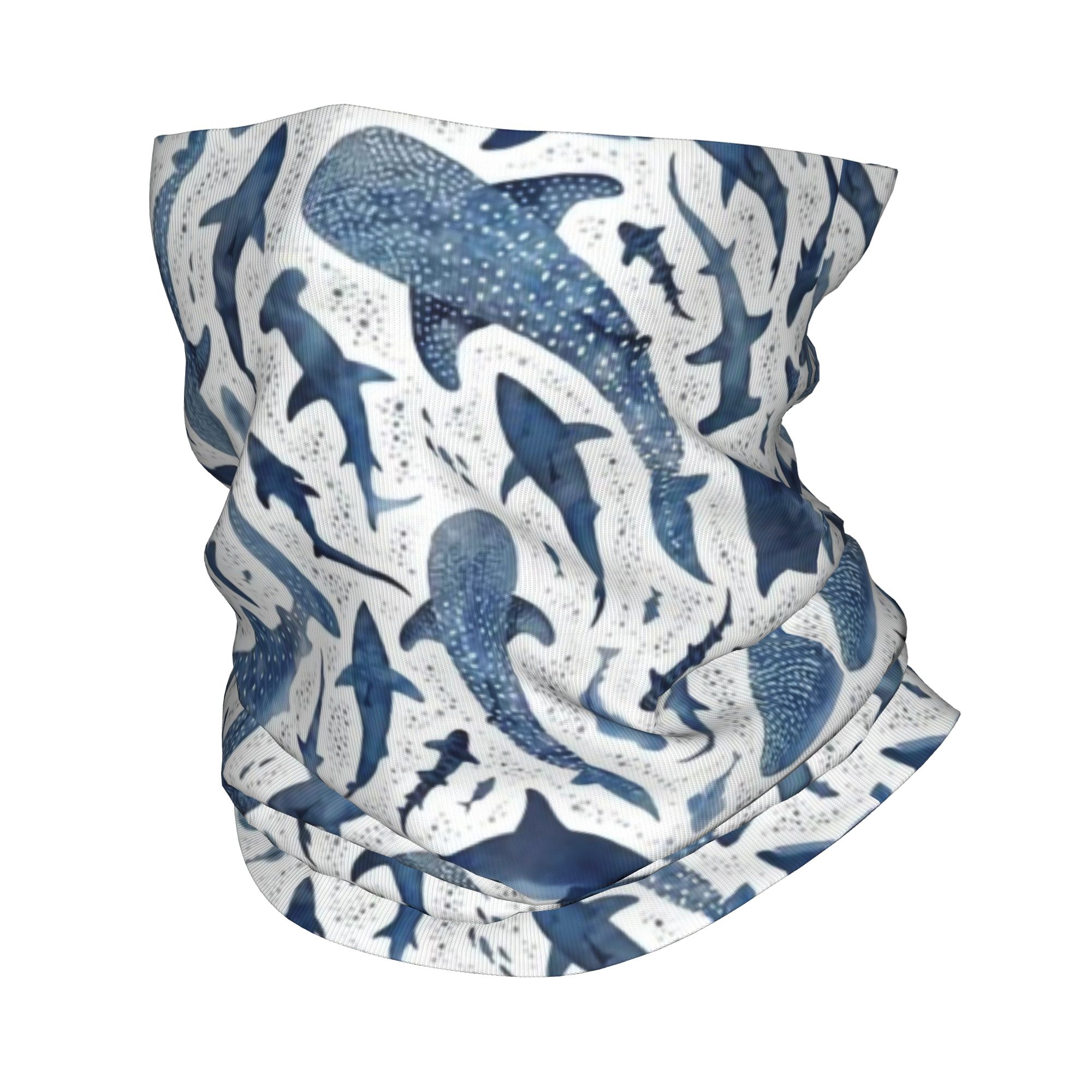 Custom Blue Watercolour Shark  - đánh giá và giá Balaclava Face Mask