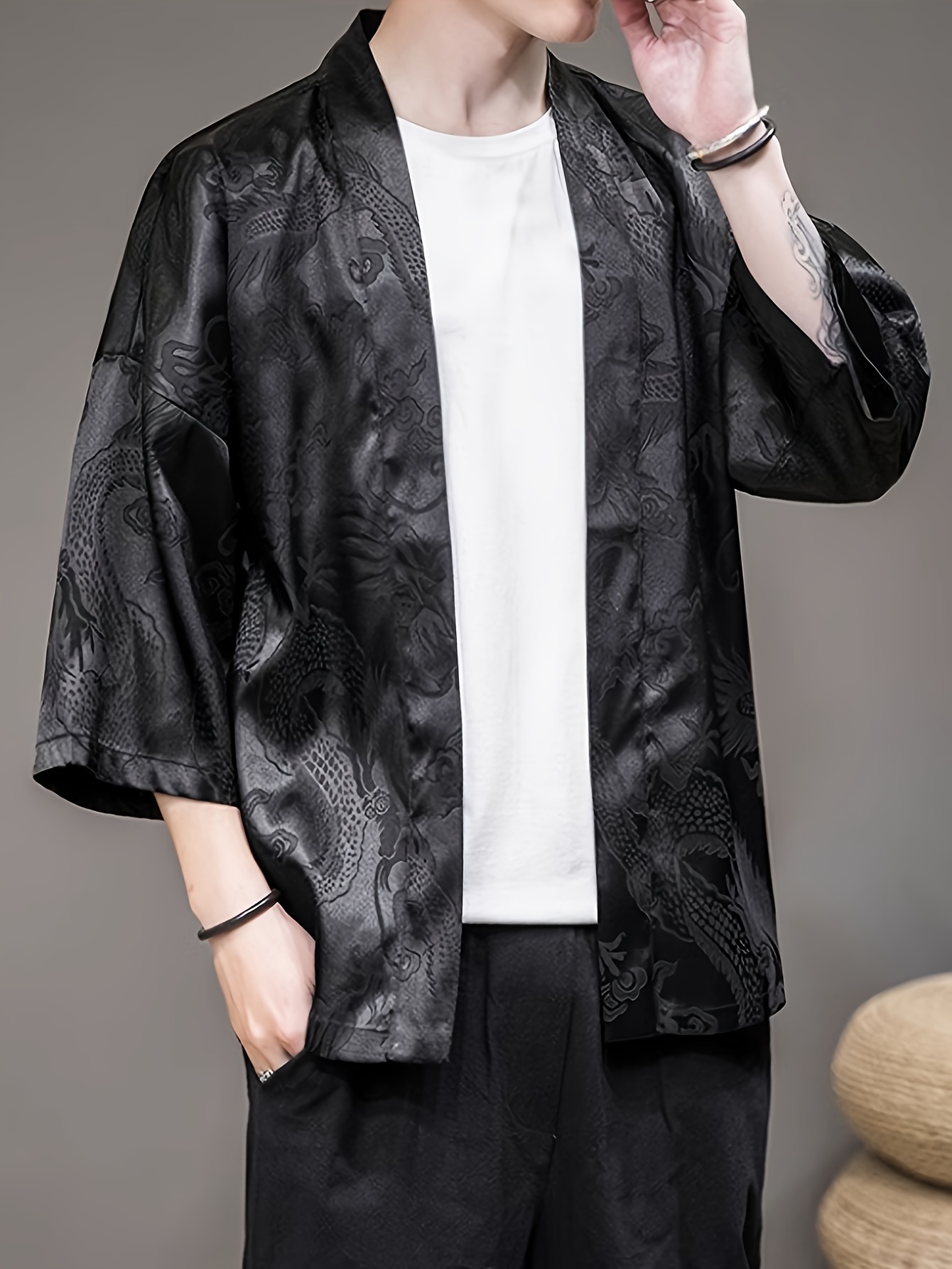 2026 Summer Men's Kimono 3D Pr - đánh giá và giá Street Fashion Summer 2026