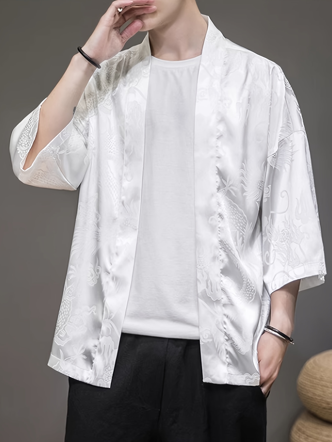 2026 Summer Men's Kimono 3D Pr - đánh giá và giá Street Fashion Summer 2026
