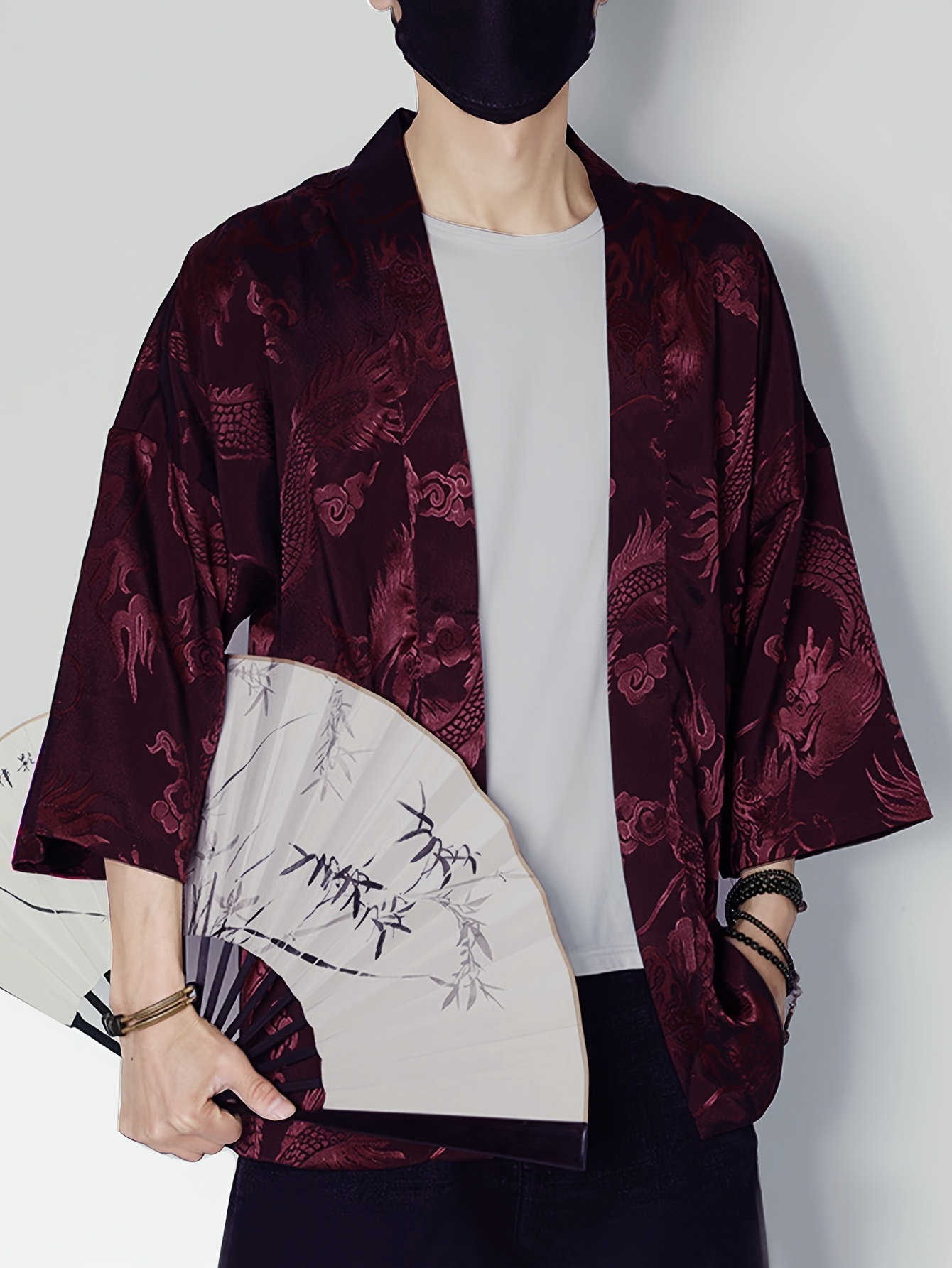 2026 Summer Men's Kimono 3D Pr - đánh giá và giá Street Fashion Summer 2026