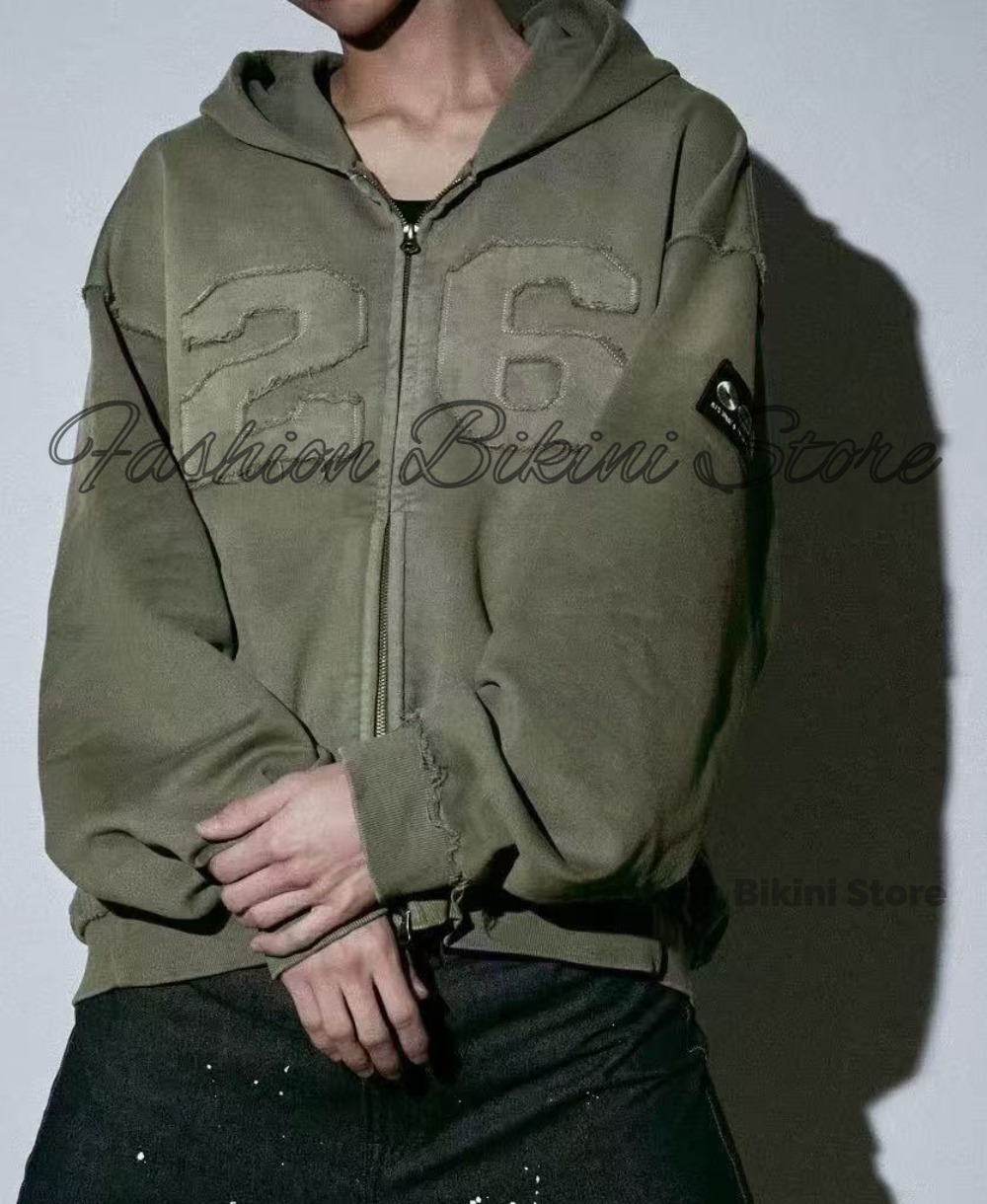 NEW Washed Grey Retro Hoodie 3 - đánh giá và giá Street Fashion Jacket