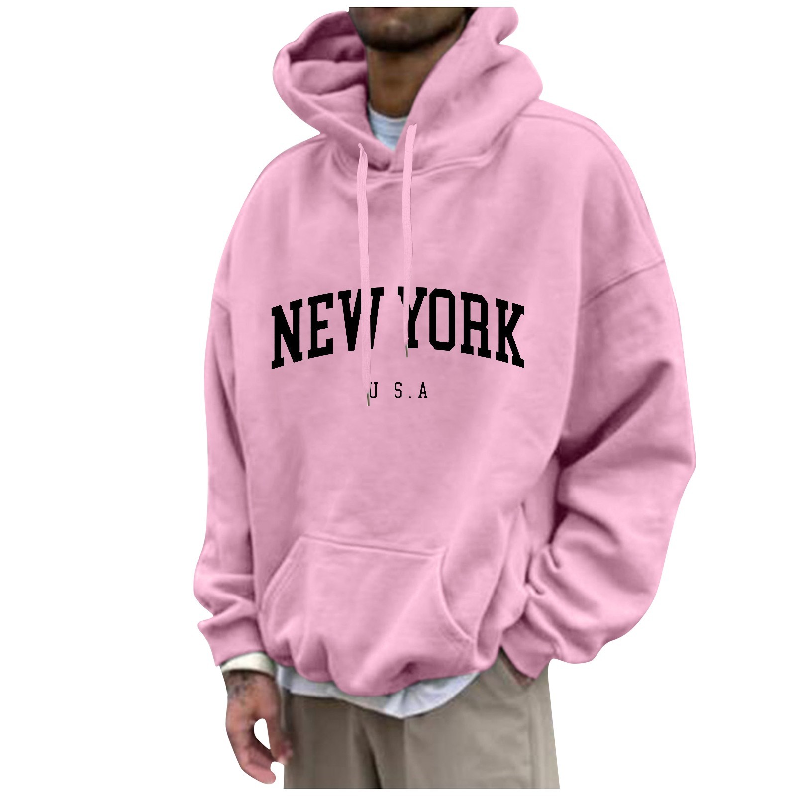 New York Print Mens Hoodies Fa - đánh giá và giá Street Fashion In New York