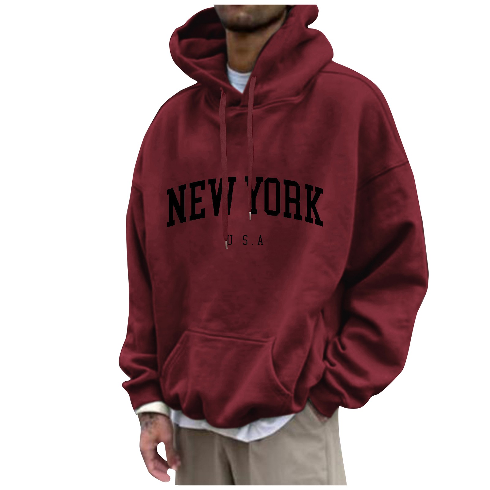 New York Print Mens Hoodies Fa - đánh giá và giá Street Fashion In New York