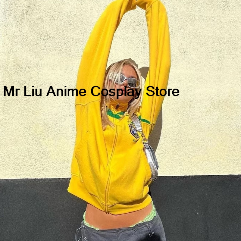 Y2k Brasil Flag Jacket Retro F - đánh giá và giá Street Fashion Brazil