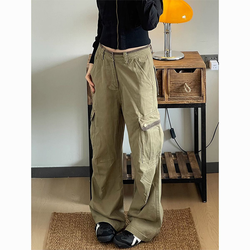 New Baggy Khaki Cargo Pants Wo - đánh giá và giá Japanese Street Fashion Female