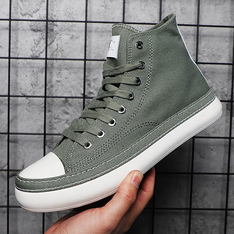 Men's High Top Canvas Shoes Ca - đánh giá và giá Street Fashion Brand