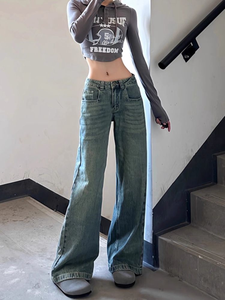 Brown Jeans Harajuku Y2K Kawai - đánh giá và giá Japanese Street Fashion Female
