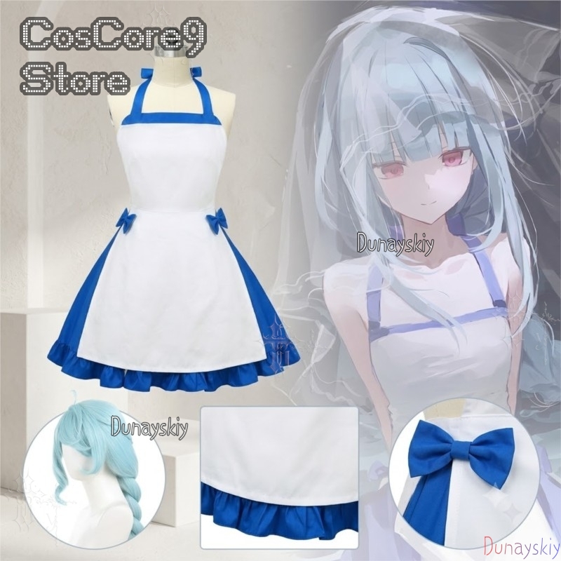 Blue Character Dress Zeno Summ - đánh giá và giá Japanese Street Fashion Female