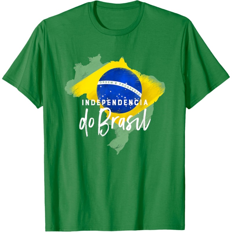 3D Printed Brazil Music T-Shir - đánh giá và giá Street Fashion Brazil