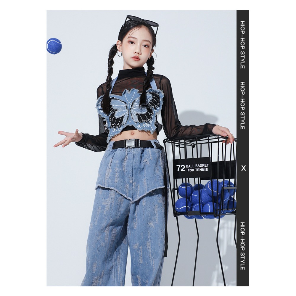 Jazz Hip Hop Dance Set Mesh Lo - đánh giá và giá Street Fashion Hip Hop