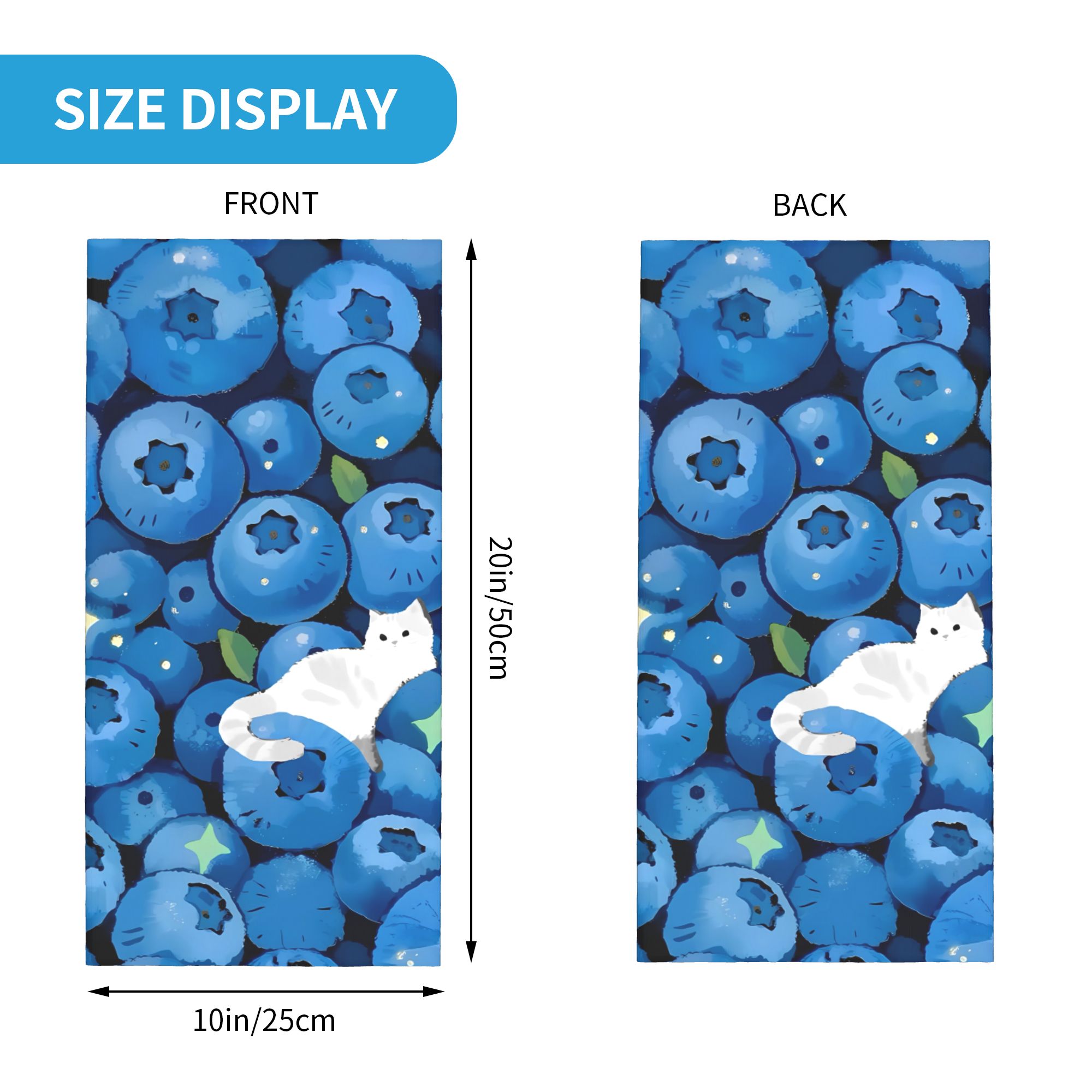 Fruit Print blueberry with whi - đánh giá và giá Balaclava Face Mask
