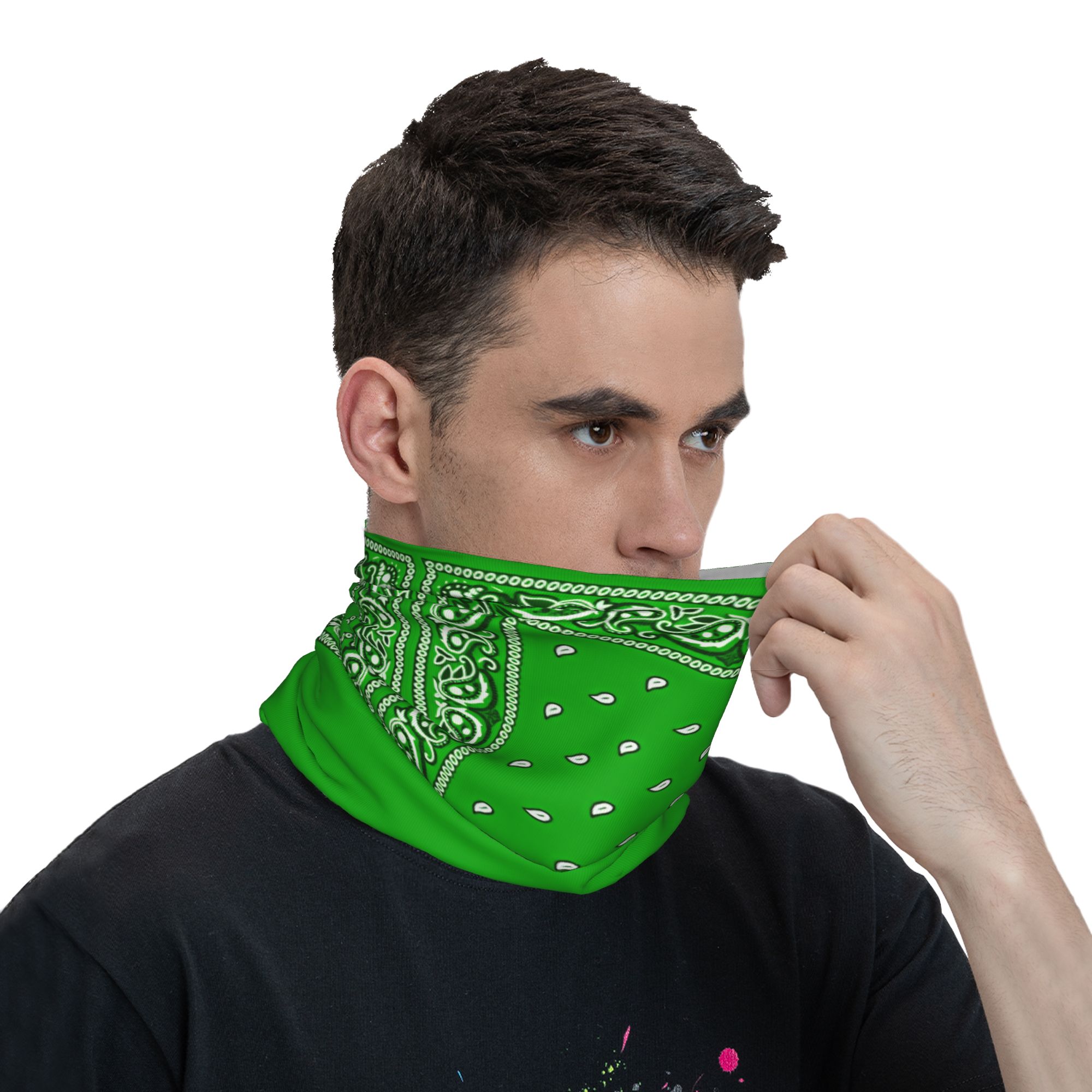 green Bandana  Cool Cycling Ma - đánh giá và giá Balaclava Face Mask